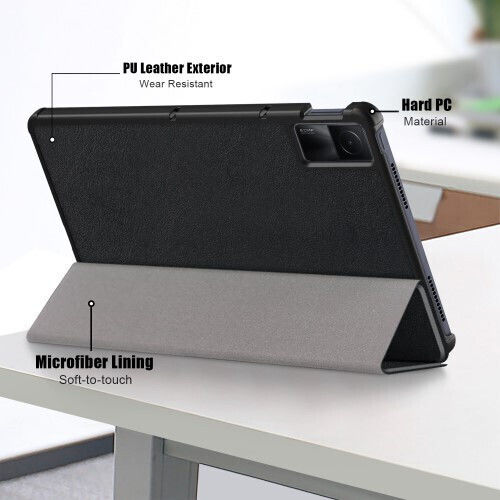 Tri-Fold Flip Cover Μαύρη (Redmi Pad 10,61)