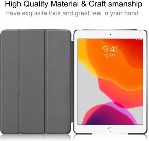 Magnetic 3-fold Flip Cover Γκρι (iPad 2019/2020/2021 10.2'')