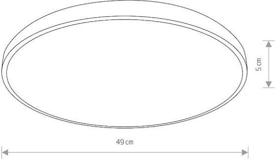 Nowodvorski Στρογγυλό LED Panel 32W με Θερμό Λευκό Φως 3000K