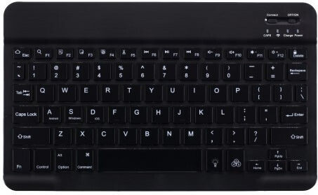 Flip Cover Δερματίνης με Πληκτρολόγιο Μαύρο (Lenovo Tab M10 HD (2nd Gen) 10.1")