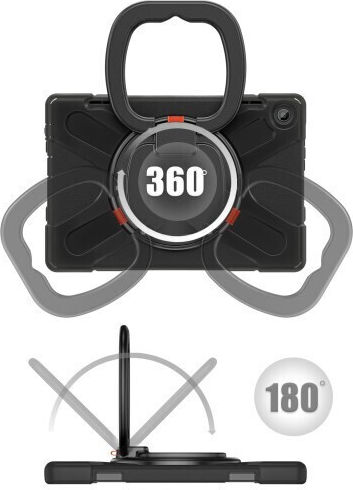 360 X-Armor Kickstand Flip Cover Περιστρεφόμενη Ανθεκτική Μαύρη (Lenovo Tab M10 (3rd Gen) 10.1'')