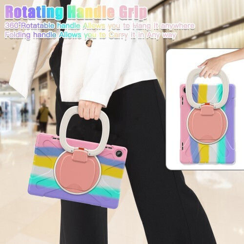 360 X-Armor Kickstand Flip Cover Ανθεκτική Colorful Pink (Lenovo Tab M10 (3rd Gen) 10.1'')