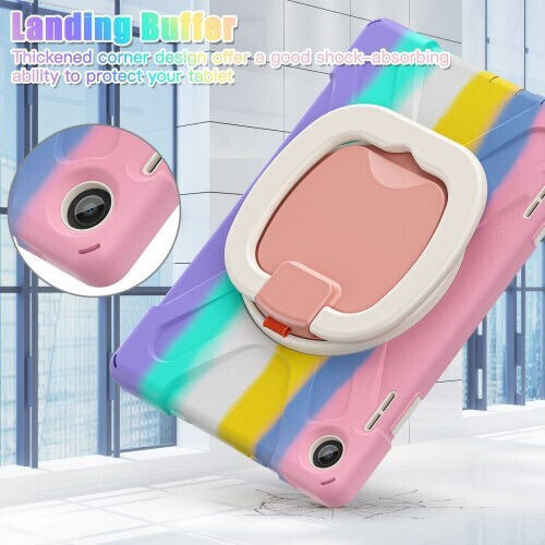 360 X-Armor Kickstand Flip Cover Ανθεκτική Colorful Pink (Lenovo Tab M10 (3rd Gen) 10.1'')