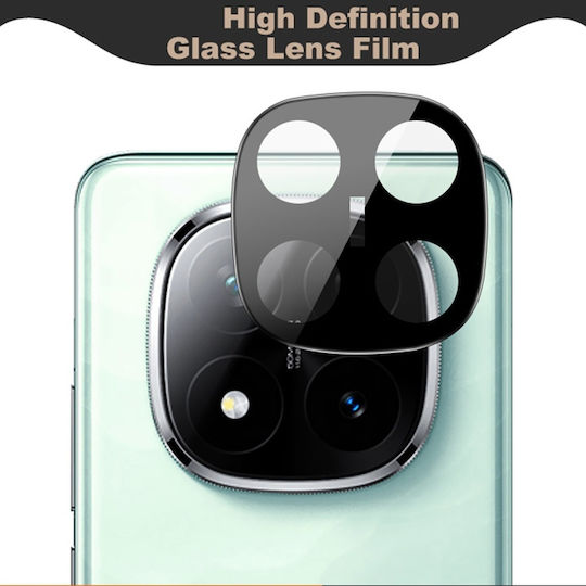 Techsuit Kameraschutz Gehärtetes Glas Black für das Xiaomi Redmi Note 14 Pro+