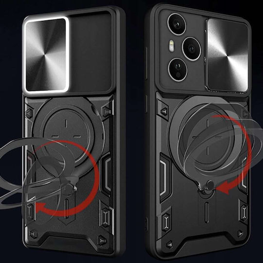 Techsuit Camguard Pro Umschlag Rückseite Silikon Schwarz (Honor 400 Pro)