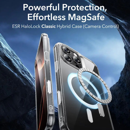 ESR Classic Hybrid Halolock Umschlag Rückseite Schwarz (iPhone 17 Pro / iPhone 16 Pro)