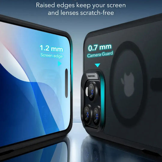 ESR Classic Hybrid Halolock Umschlag Rückseite Schwarz (iPhone 17 Pro / iPhone 16 Pro)
