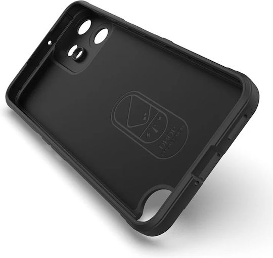 Techsuit Magic Umschlag Rückseite Silikon Schwarz (Nichts CMF Phone 2 Pro)