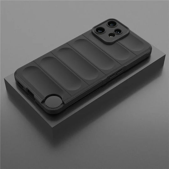 Techsuit Magic Umschlag Rückseite Silikon Schwarz (Nichts CMF Phone 2 Pro)