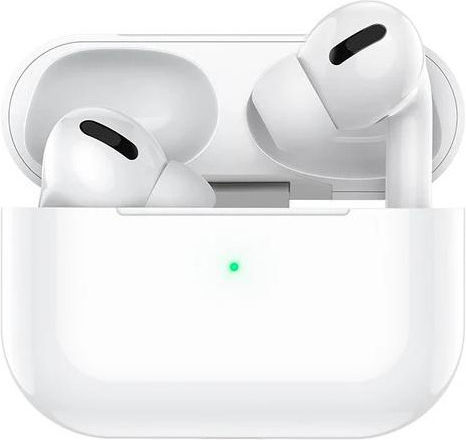 WK V02 In ear Bluetooth хендсфри Слушалки с Кутийка за Зареждане Бял