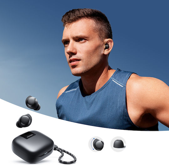Joyroom JR-DB3 In ear Bluetooth хендсфри Слушалки с Кутийка за Зареждане Черен