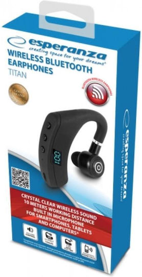 Esperanza Titan In-ear Bluetooth Handsfree Ακουστικό Μαύρο