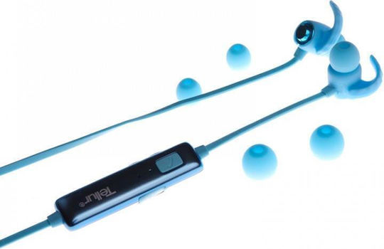 Tellur Sport Runner In-ear Bluetooth Handsfree Ακουστικά με Αντοχή στον Ιδρώτα Μπλε