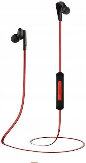 Lenovo Wireless Bluetooth Headset He01 In ear Слушалки с Кутийка за Зареждане Червен