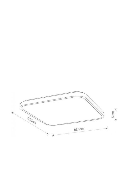 Nowodvorski Τετράγωνο LED Panel 64W με Φυσικό Λευκό Φως 4000K