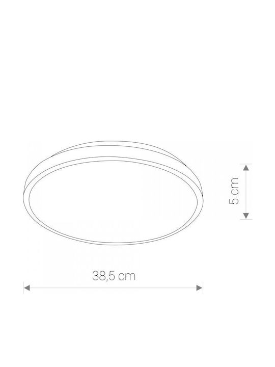 Nowodvorski Round LED Panel 22W with Natural White Light 4000K