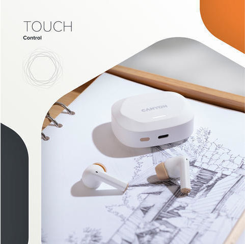Canyon In-ear Bluetooth Handsfree Căști Alb