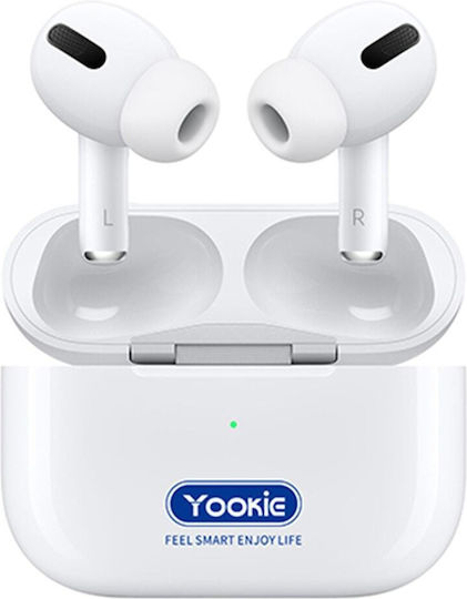 Yookie YKS17 In-Ear Bluetooth-Freisprecheinrichtung Kopfhörer mit Ladeetui Weiß