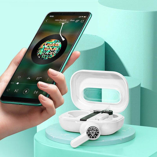 WK Va06 Earbud Bluetooth хендсфри Слушалки с Кутийка за Зареждане Бял