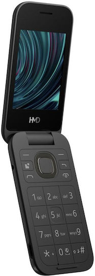 HMD 2660 Flip Dual SIM Mobile with Large Buttons Black