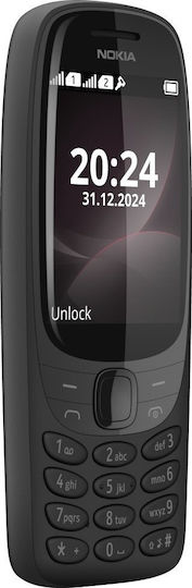 Nokia 6310 (2024) Dual SIM Κινητό με Κουμπιά (Αγγλικό Μενού) Μαύρο