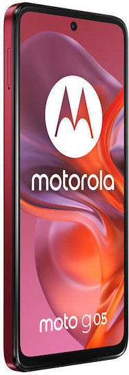 Motorola Moto G05 Dual SIM (8/128GB) Слива Червен