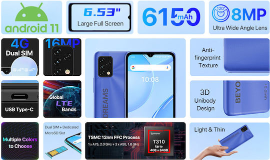 UmiDigi Power 5S Dual SIM (4/64GB) Carbon Grey