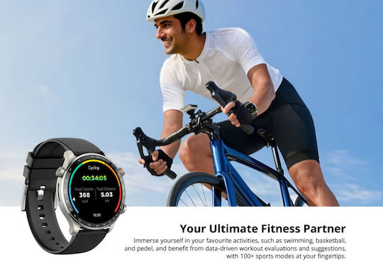 Riversong Motive 10 GT Smartwatch με Παλμογράφο (Μαύρο)