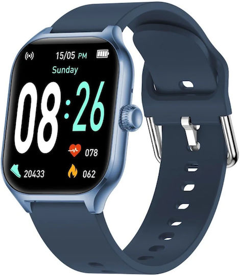 Fontastic 395CH Timor 53mm Smartwatch με Παλμογράφο (Μπλε)