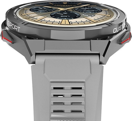 HiFuture Active Wasserdicht Smartwatch mit Pulsmesser (Silber)