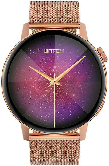 ForeVive 4 SB-350 Stainless Steel Smartwatch with Heart Rate Monitor (Rose Gold)