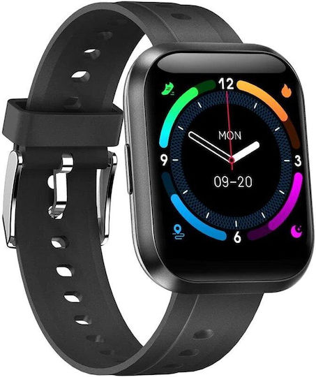 1More Omthing E-Joy Αδιάβροχο Smartwatch με Παλμογράφο (Μαύρο)