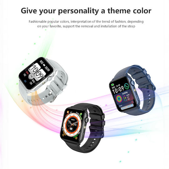 BlackView R30 Max 47mm Smartwatch με Παλμογράφο (Μπλε)