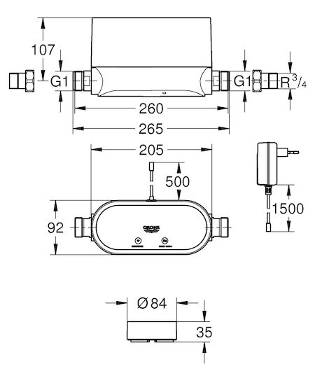 Grohe Sense Water Leak Detection Set with 3 Smart Water Sensors