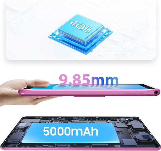 Lamtech LAM980282 10.1" Tablet (4GB/64GB) Ροζ
