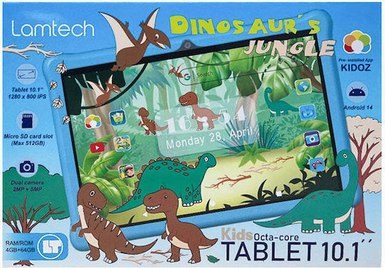Lamtech LAM980299 10.1" Tablet (4GB/64GB) Μπλε