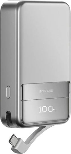 EcoFlow Rapid MagSafe Power Bank 10000mAh 30W με Θύρα USB-C Ασημί