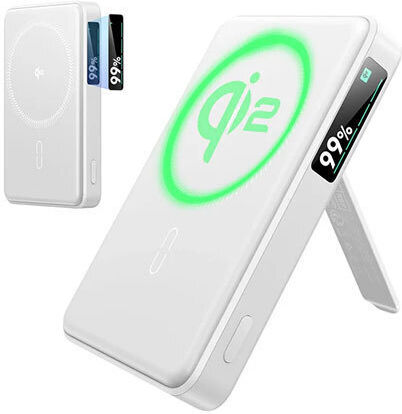 ESR Qi2 MagSlim Kickstand MagSafe Qi2 Power Bank 10000mAh 15W Λευκό