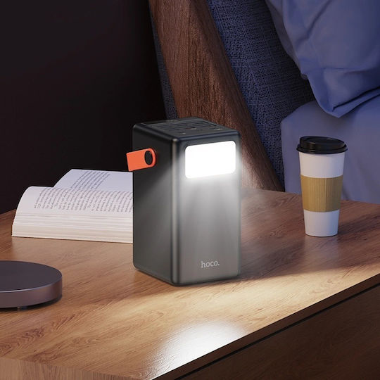 Hoco J142 Power Bank 100000mAh 22.5W with 6 USB-A Ports and 2 USB-C Ports Power Delivery Black