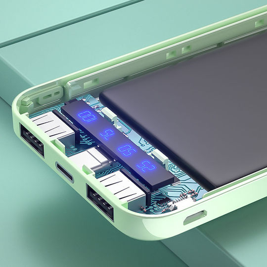 WK WP-163 Power Bank 20000mAh с 2 USB-A порта Черен