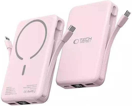 Tech-Protect PB31 Lifemag MagSafe Power Bank 10000mAh Ροζ