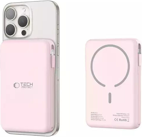 Tech-Protect PB31 Lifemag MagSafe Power Bank 10000mAh Ροζ