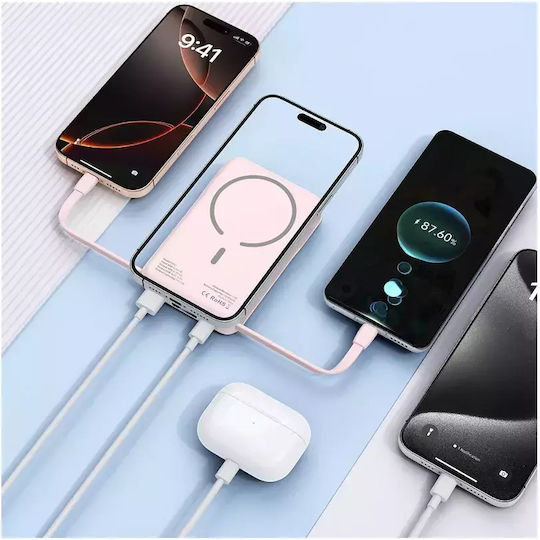 Tech-Protect PB31 Lifemag MagSafe Power Bank 10000mAh Ροζ