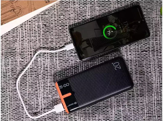 Tracer EnerGen Power Bank 20000mAh 22.5W με 2 Θύρες USB-A και Θύρα USB-C Power Delivery / Quick Charge 3.0 Black Orange