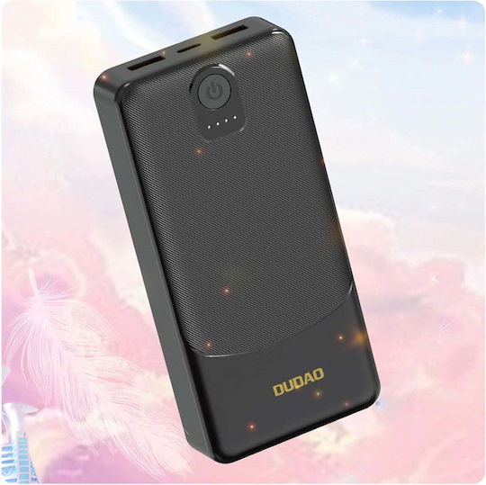 Dudao K10Pro Power Bank 20000mAh 10W с 2 USB-A порта Бял