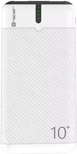 Tracer EnerGo Power Bank 10000mAh с 2 USB-A порта и USB-C порт White / Black