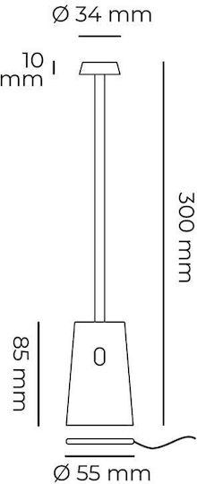 Bot Lighting Dekorative Lampe Blau