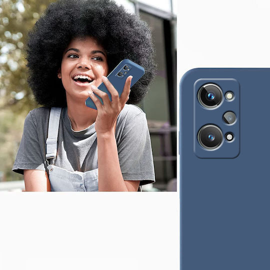 Forcell Lite Umschlag Rückseite Silikon Blau (Realme GT Neo 2 / Realme GT Neo 3T 5G)