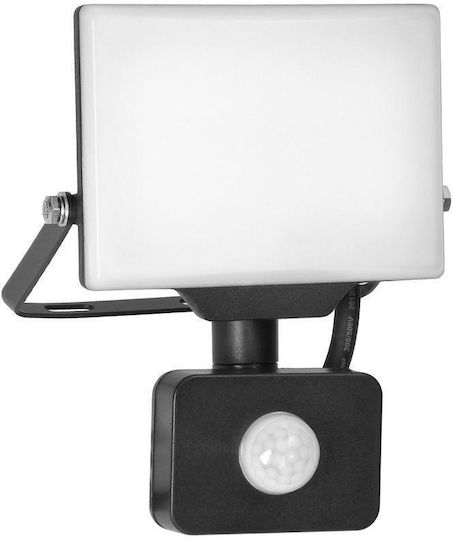 Led Projector Orno 20w Pir 1600lm Ip44 4000k Aluminum + Polycarbonate White Black