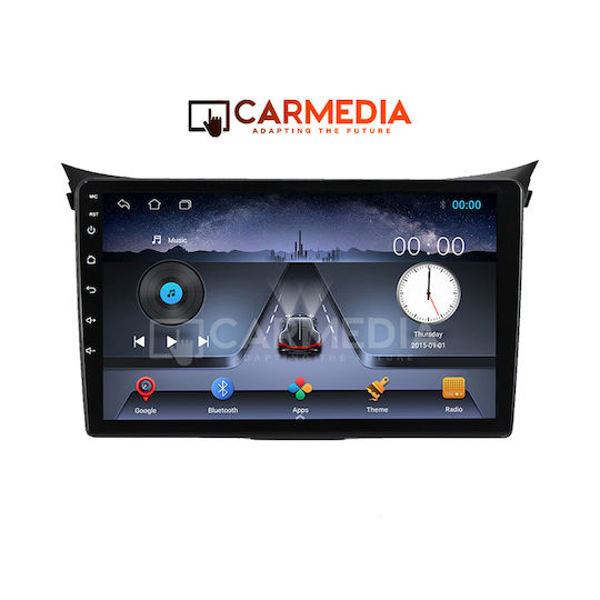 Carmedia Auto-Audiosystem für Hyundai i30 2012-2017 (Bluetooth/USB/WiFi/GPS/Apple-Carplay/Android-Auto) mit Touchscreen 9"